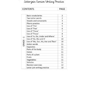English Reader and Letter-join Writing Practice Book