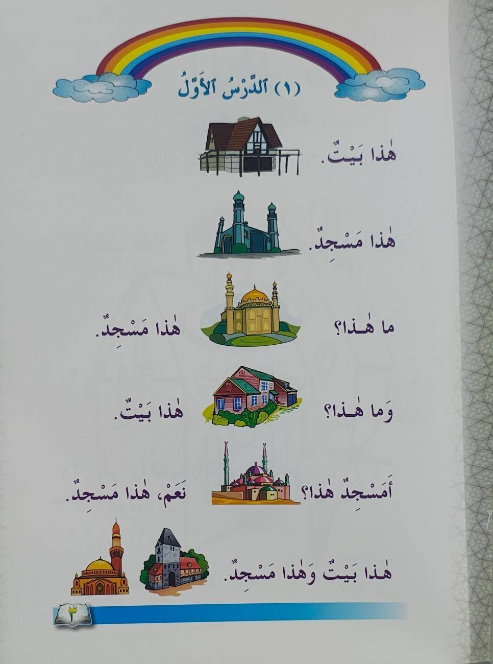 دروس اللغة العربية للأطفال (جزء: ١)
(കുട്ടികൾക്കുള്ള ദുറൂസുല്ലുഗ -മദീന പുസ്തകം ഭാഗം- 1) Duroosulluga - Image 2